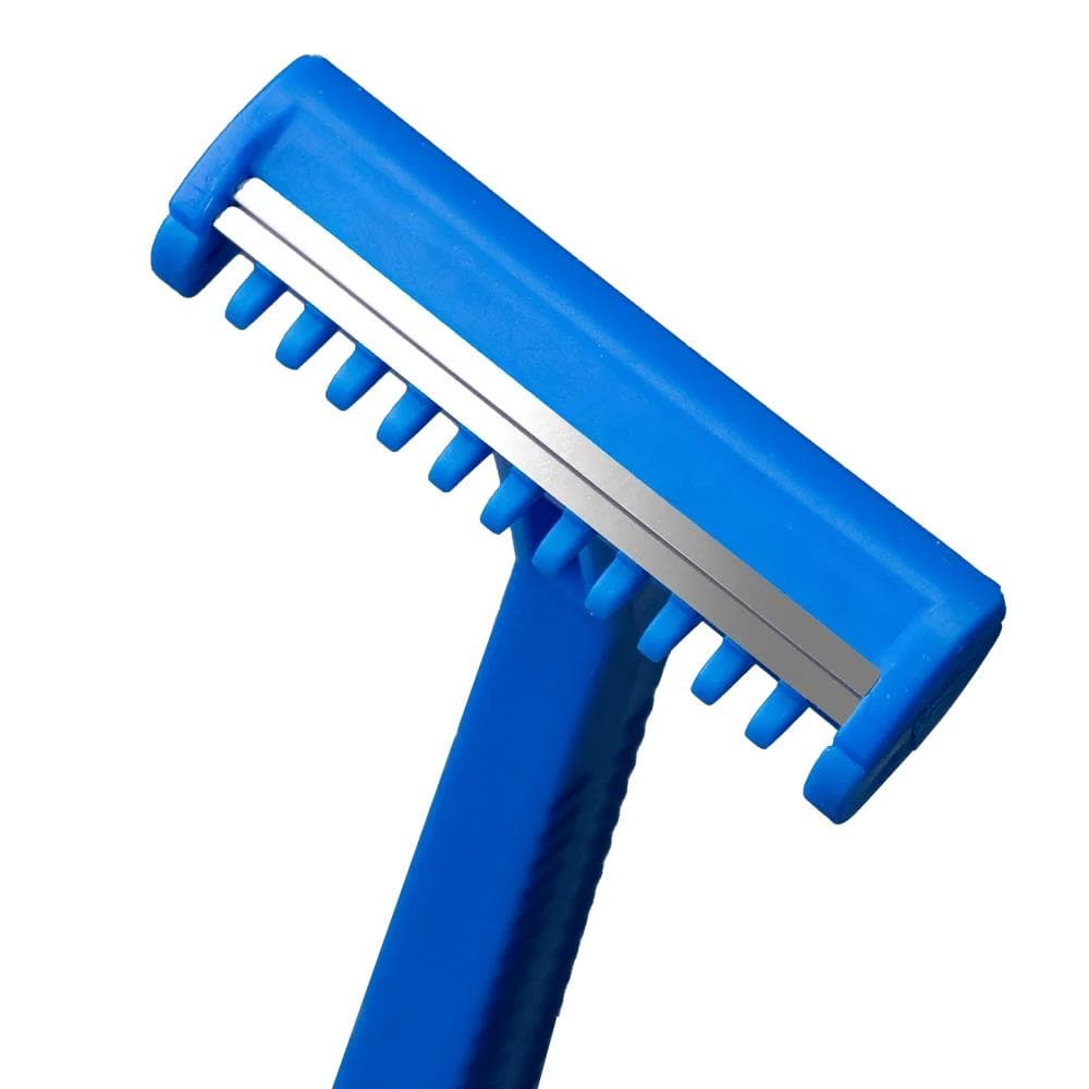 Top Comfort Einmal-Rasier, 2-schneidig Rostfrei, Edelstahlklinge, blau