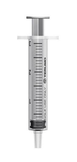 Einwegspritze 3 ml, Terumo Luer-Ansatz MDS, 3-teilig,zentriert, steril