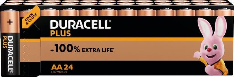 DURACELL® Batterien Mignon 1,5 V AA Plus Alkaline LR6 24