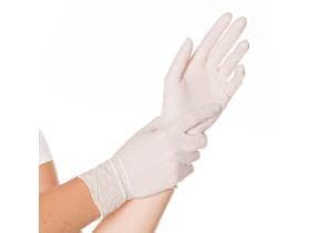 Nitril-Handschuhe SAFE PREMIUM Grösse M, weiss, puderfrei, Länge 24 cm