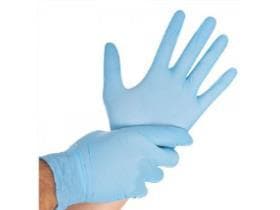 Nitril-Handschuhe Grösse XS, puderfrei, blau, Länge 24 cm