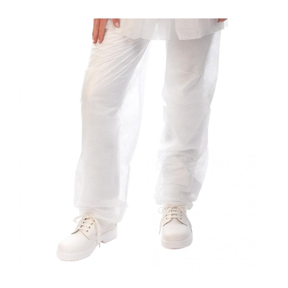 Hosen aus hochwertiges PP-Vlies, weiss Gr. XXL, Länge: 137 cm, Umfang: 136 cm