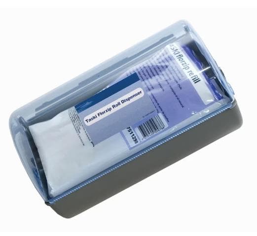 TASKI florzipBox 65, Einweg-Feuchtwisch- tücher (getränkt), Dispenser inkl. 1 Rl.