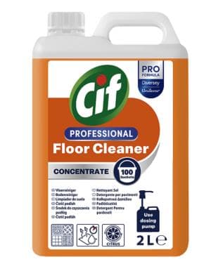 Cif Professional Konzentrierter Bodenreireiniger, Zitrusduft, 2 Liter