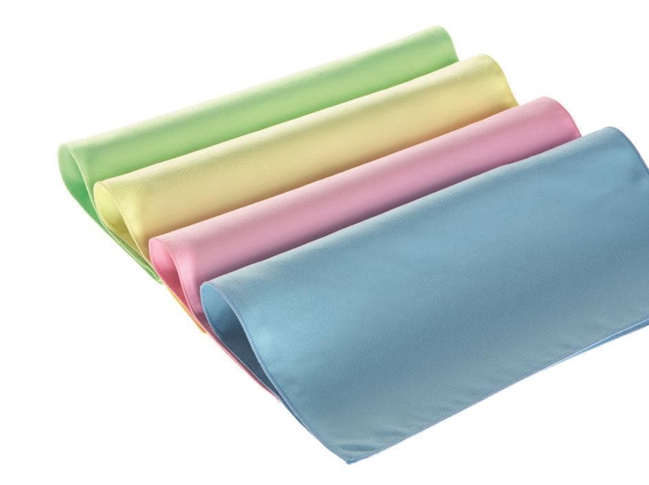 Microfasertücher Magic, Seidenvelour- oberfläche gewebt, grün, 40 x 40 cm, für