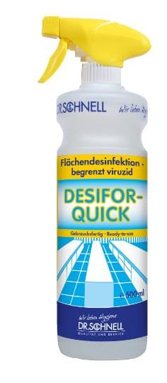 DESIFOR-QUICK , Schnelldesinfektion, mit Sprühkopf, begrenzt Viruzid