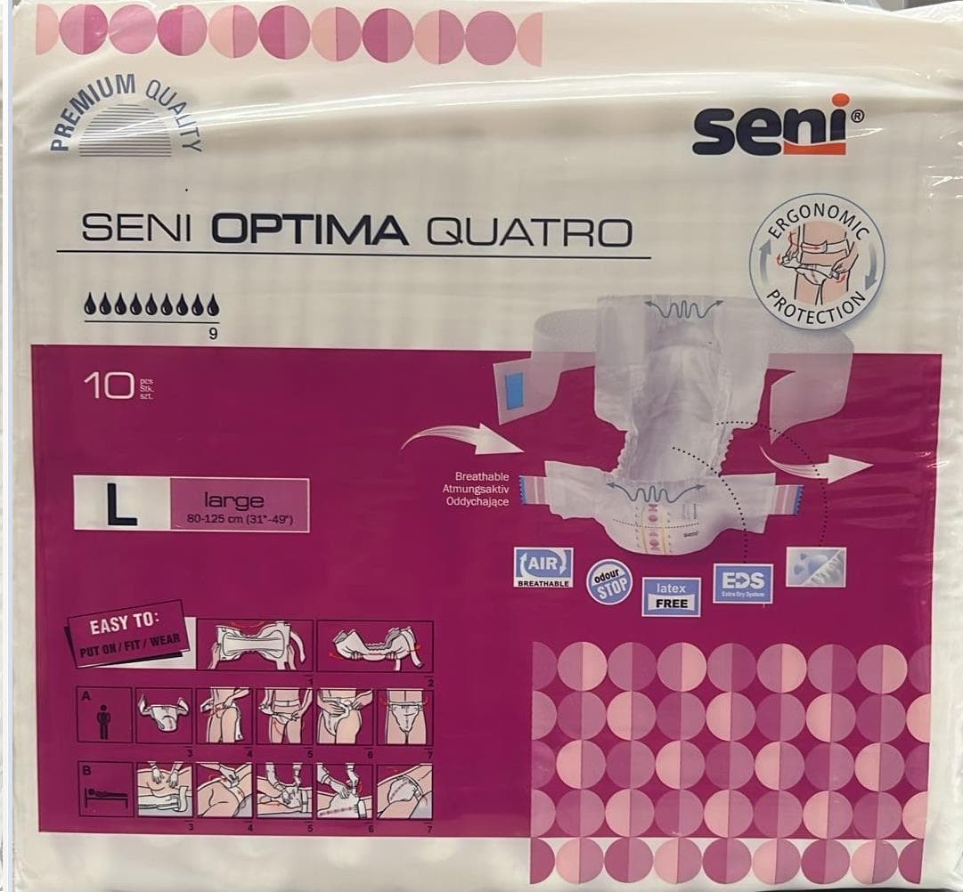 Seni Optima Quatro Large, 80-125 cm Saugstärke 9, rosa