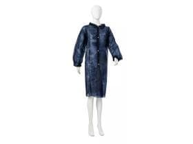 Besucherkittel PP-Vlies, Med-Comfort, Grösse XL, blau, 112 cm lang,