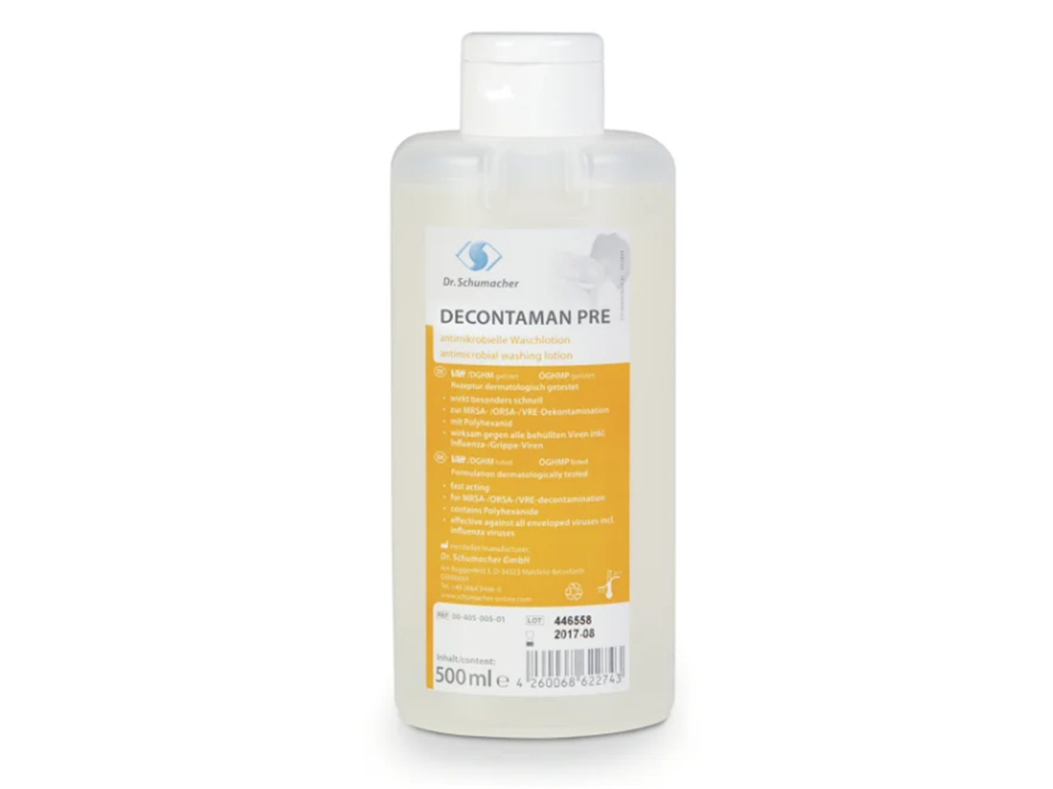 Decontaman Pre Wash, 500 ml, antimikrobielle Waschlotion