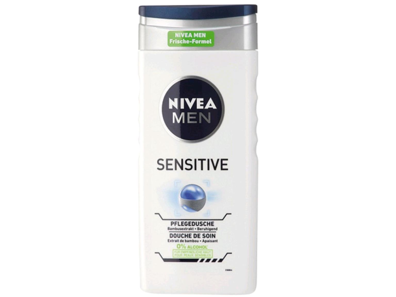 Nivea Dusch 250 ml Sensitive for Men, mit Bambusextrakt