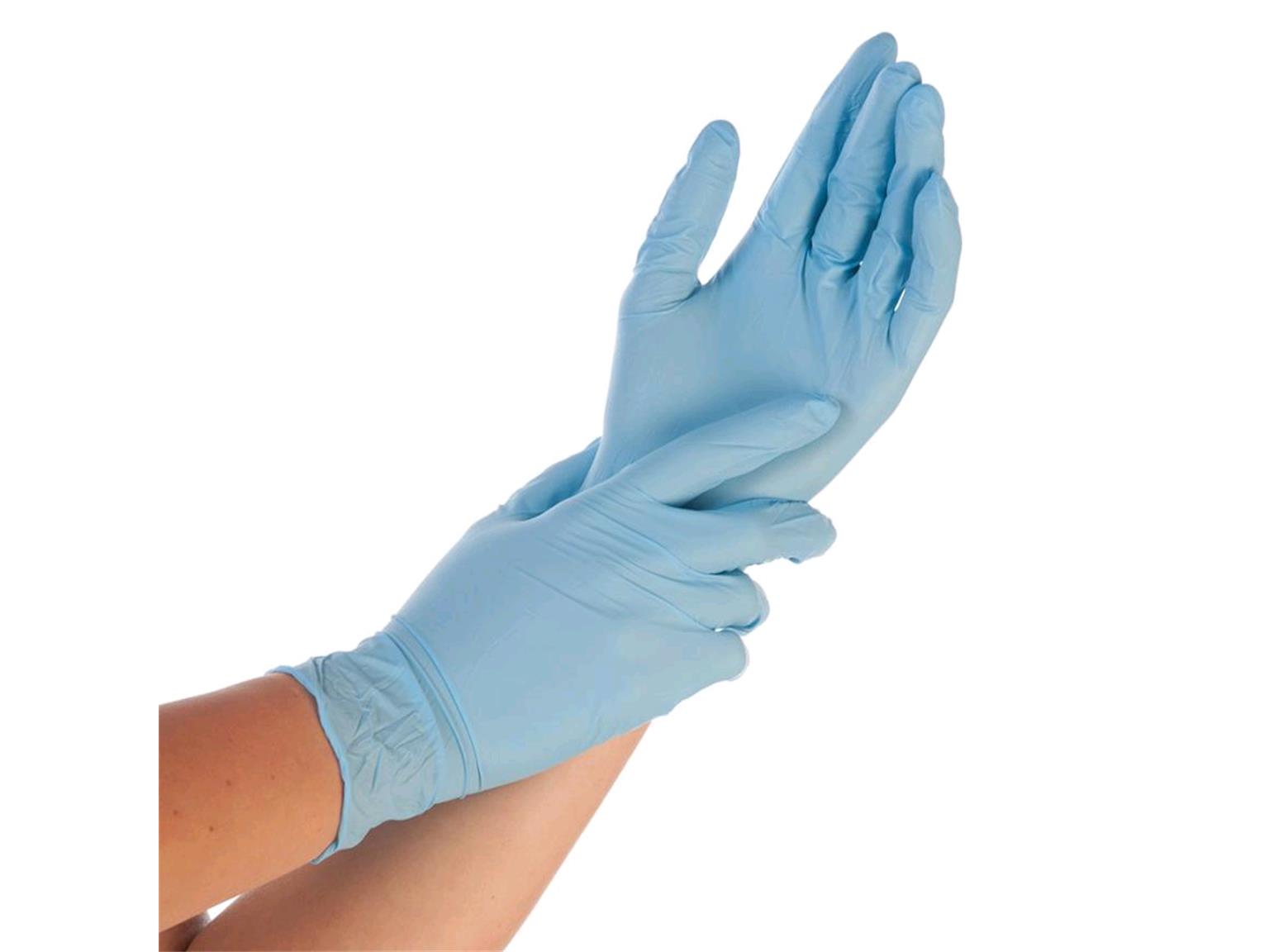 Nitril-Handschuhe, Safe Premium, Grösse XL, puderfrei, blau, Länge 24 cm