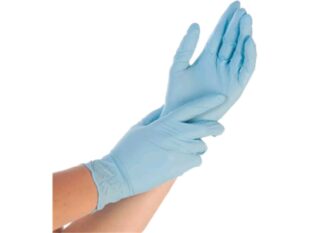 Nitril-Handschuhe Grösse S, puderfrei, blau, Länge 24 cm
