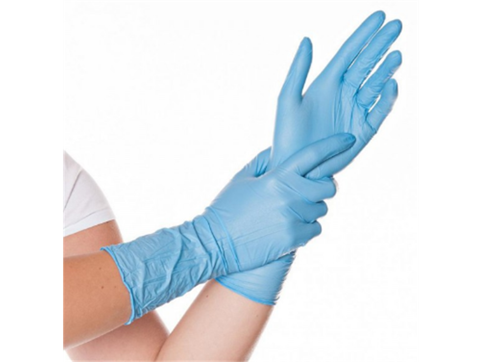 Handschuhe Nitril "SAFE Long" blau, starke Qualität, 30 cm