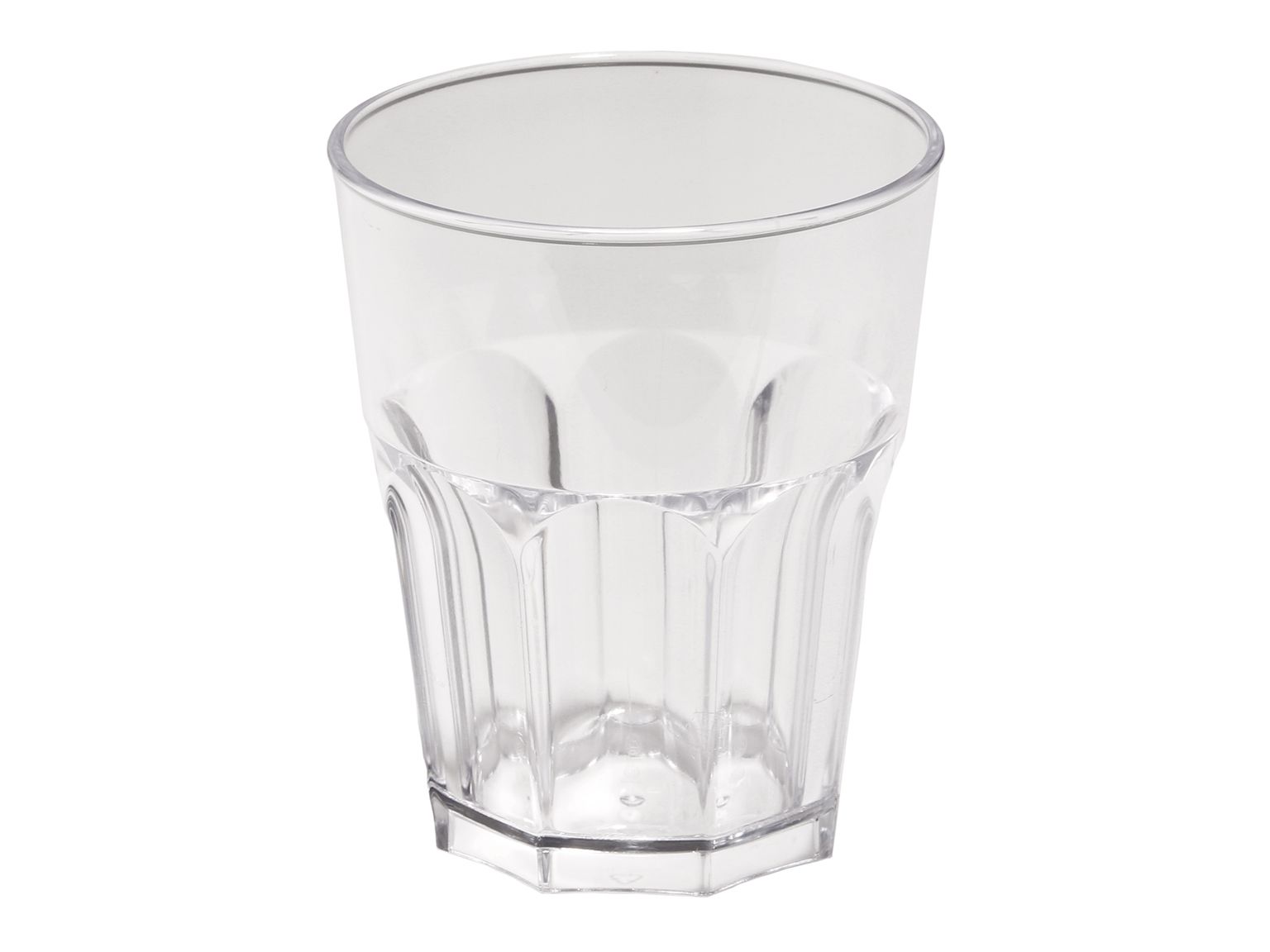 Wasserglas mehrweg, transparent Inhalt 290 cc aus Kunststoff