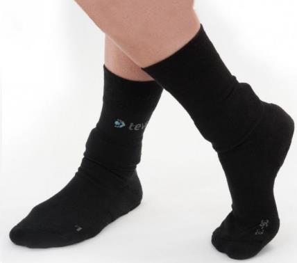 Teveno® Aktiv-Socken, schwarz, Grösse XL verbessert die Durchblutung Ihrer Beine,