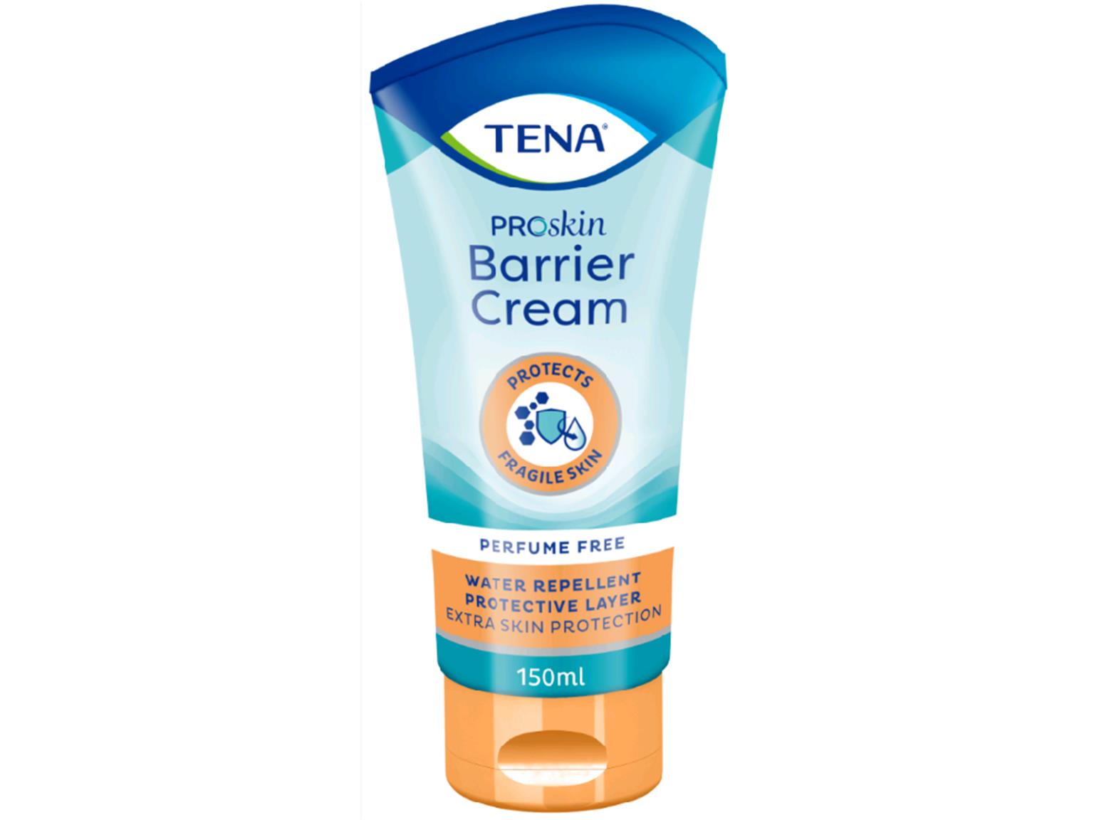 TENA Barrier Cream, 150 ml parfümfrei mit natürlichem Öl und