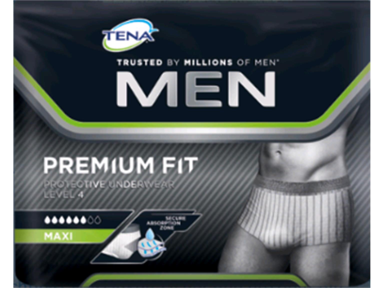 TENA Men Premium Fit Protective Underwear M, für Hüftumfang 75 - 100 cm
