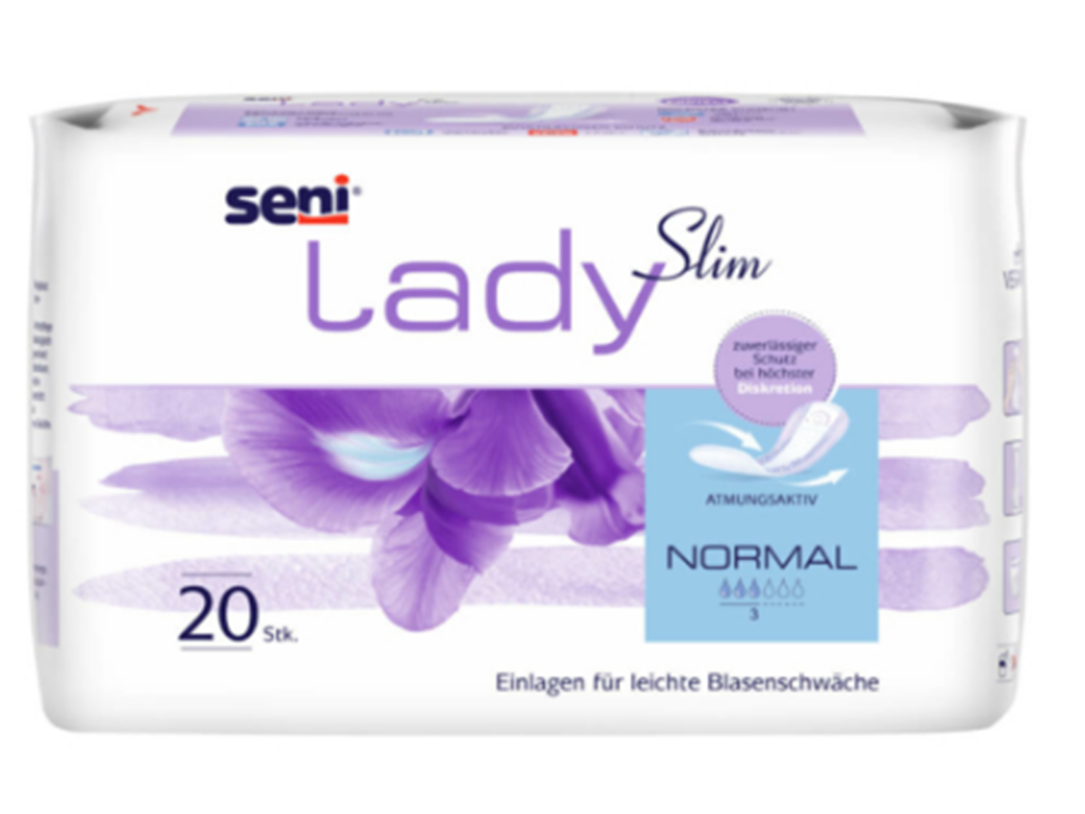 Einlagen Seni Lady Slim Normal Saugstärke 360 ml, 28 x 10.5 cm
