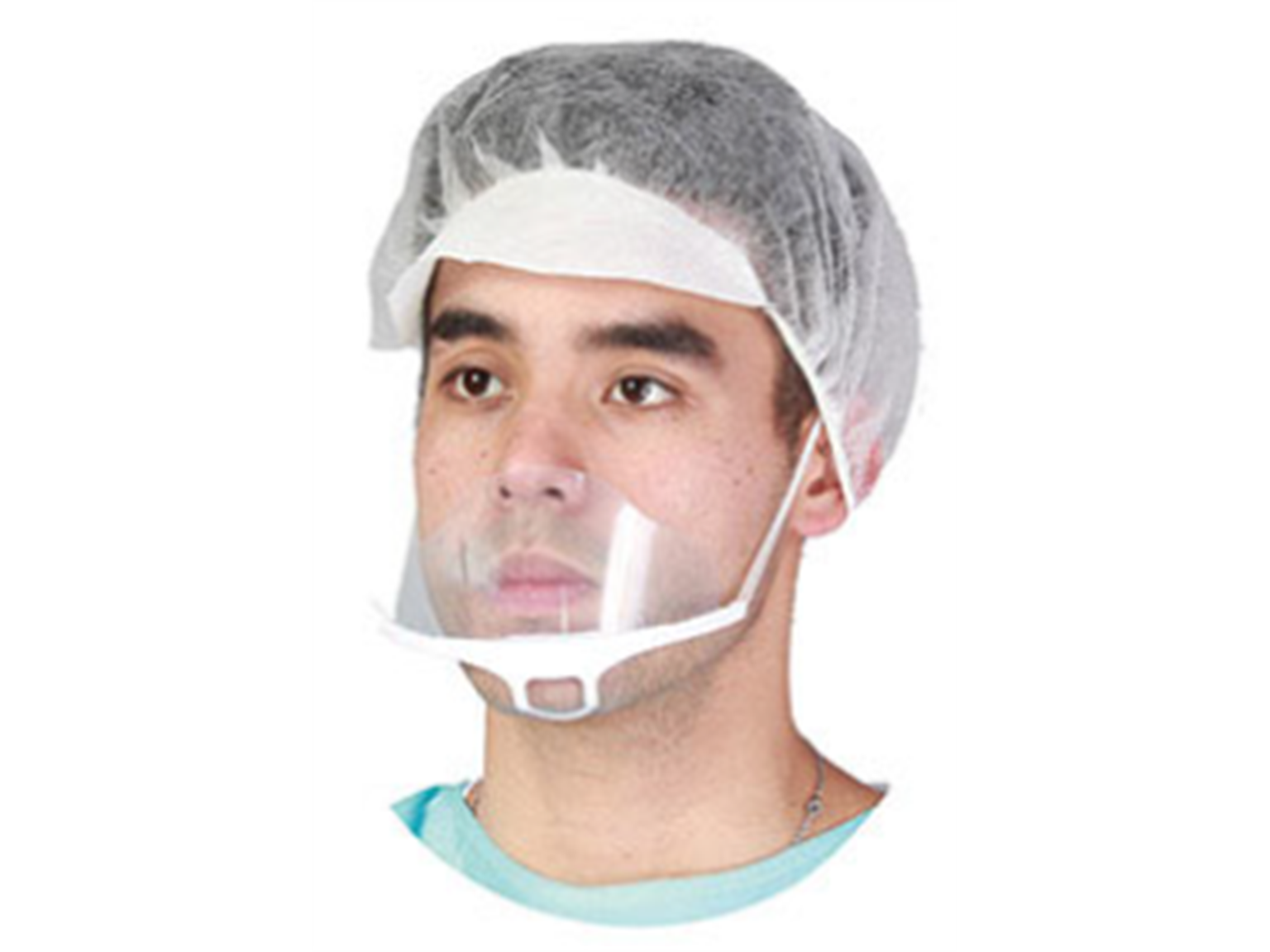 Spuckmaske aus Kunststoff transparent Anti-Beschlag, 13.6 x 6.5 cm